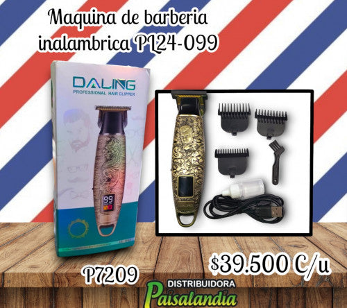Maquina de barberia inalámbrica PL24-099 (UND)