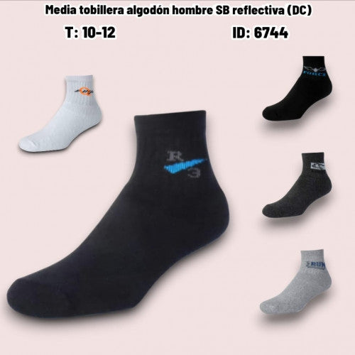 Media tobillera algodón hombre SB reflectiva (DC)