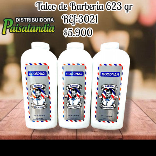 Talco de barbería 623 gr (UND)
