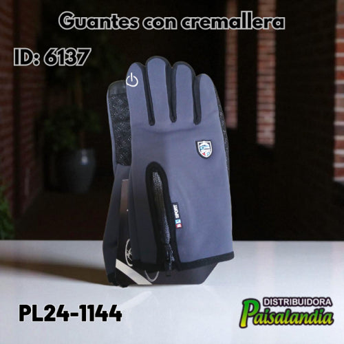 Guantes con cremallera PL24-1144 18x12 cm (UND)