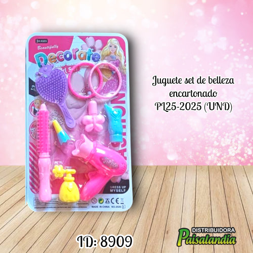 Juguete set de belleza encartonado PL25-2025 (UND)