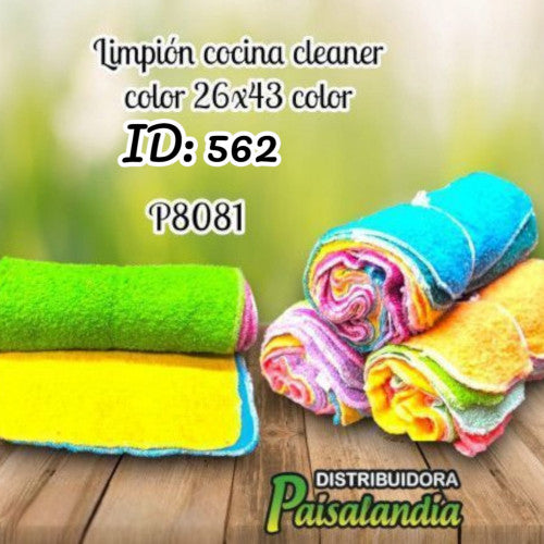 Limpión cocina cleaner colores surtidos 26x43 cm (DC)