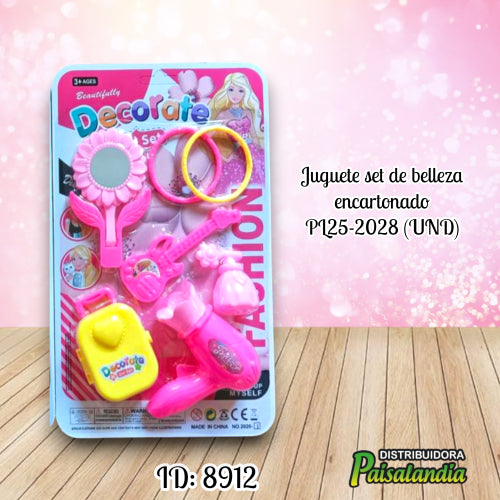 Juguete set de belleza encartonado PL25-2028 (UND)