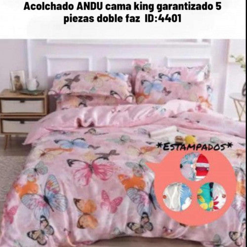 Acolchado ANDU cama king garantizado 5 piezas doble faz (UND)