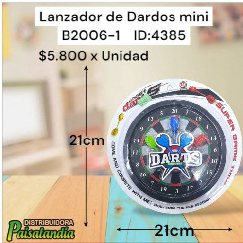 Juguete lanzador de dardos mini B2006-1 (UND)
