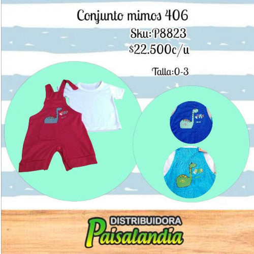 Conjunto Bebé Mimos tres meses ref. 406 (UND)