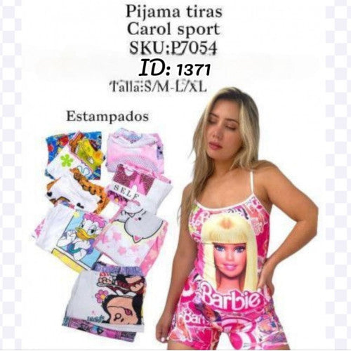 Pijama tiras tallas S/M y L/XL Carol sport (UND)