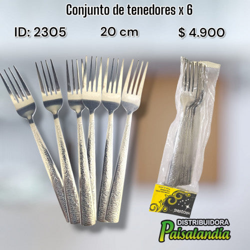 Conjunto de tenedores x 6 (UND)