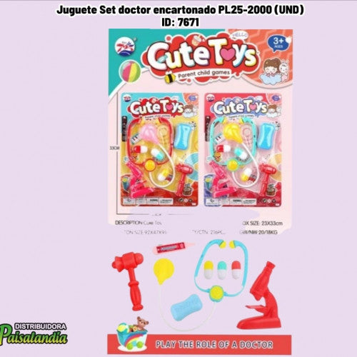 Juguete Set doctor encartonado PL25-2000 (UND)