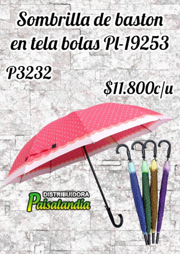 Sombrilla bastón PL-19253 (UND)