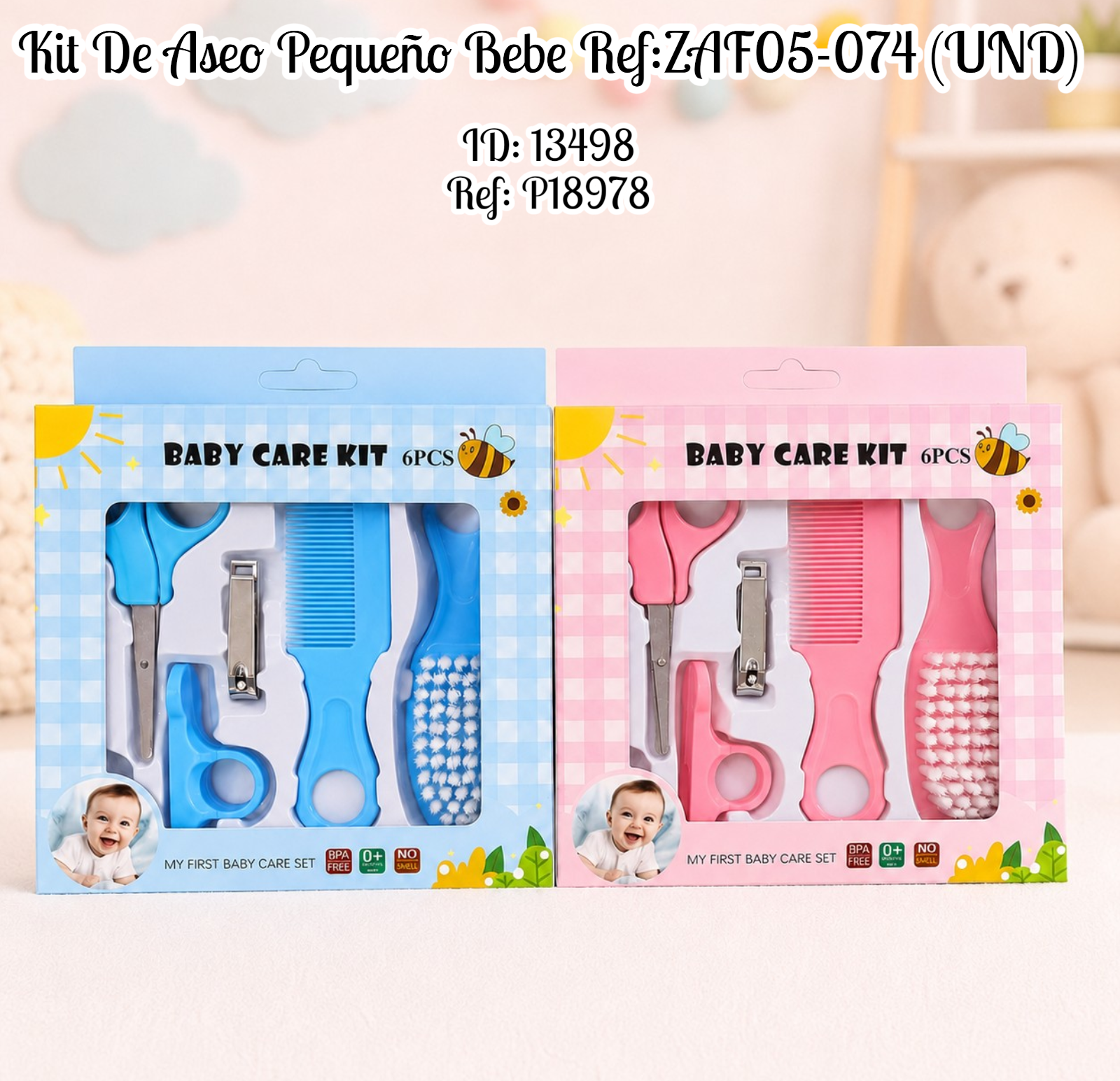 Kit De Aseo Pequeño Bebe Ref:ZAF05-074 (UND)