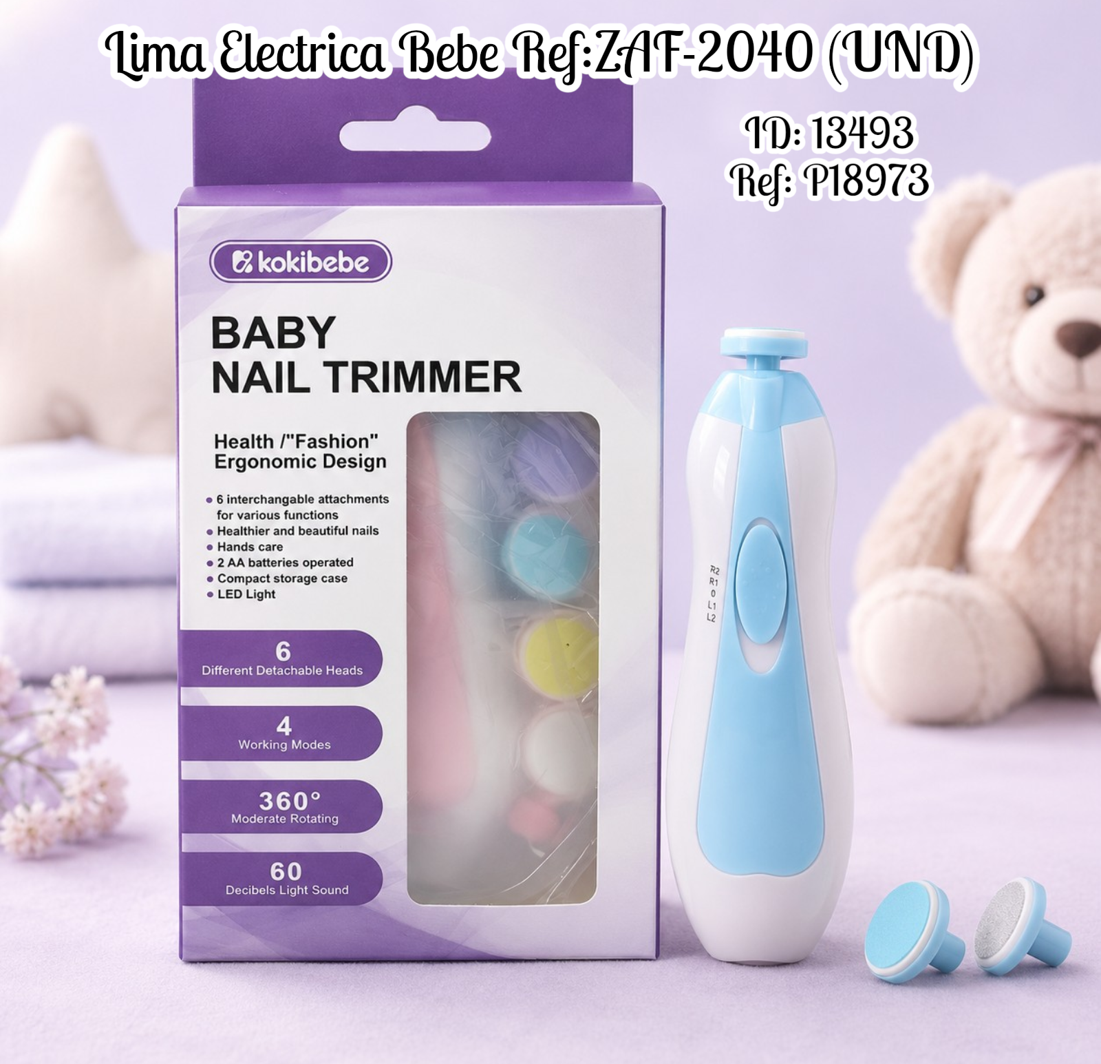 Lima Electrica Bebe Ref:ZAF-2040 (UND)