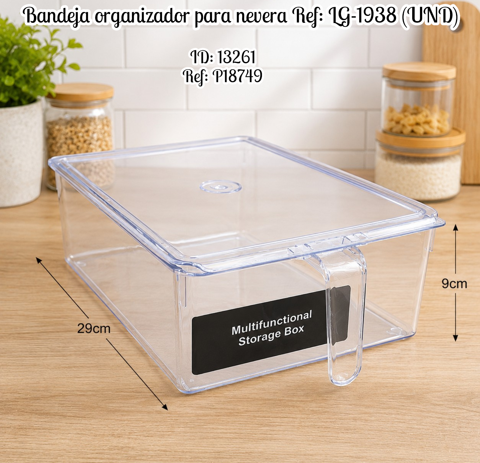 Bandeja organizador para nevera Ref: LG-1938 (UND)