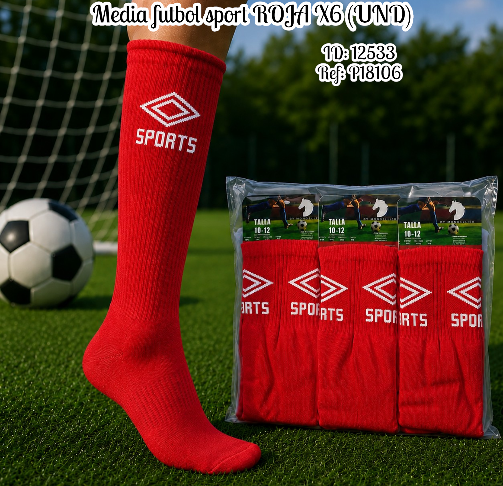 Media futbol sport ROJA X6 (UND)