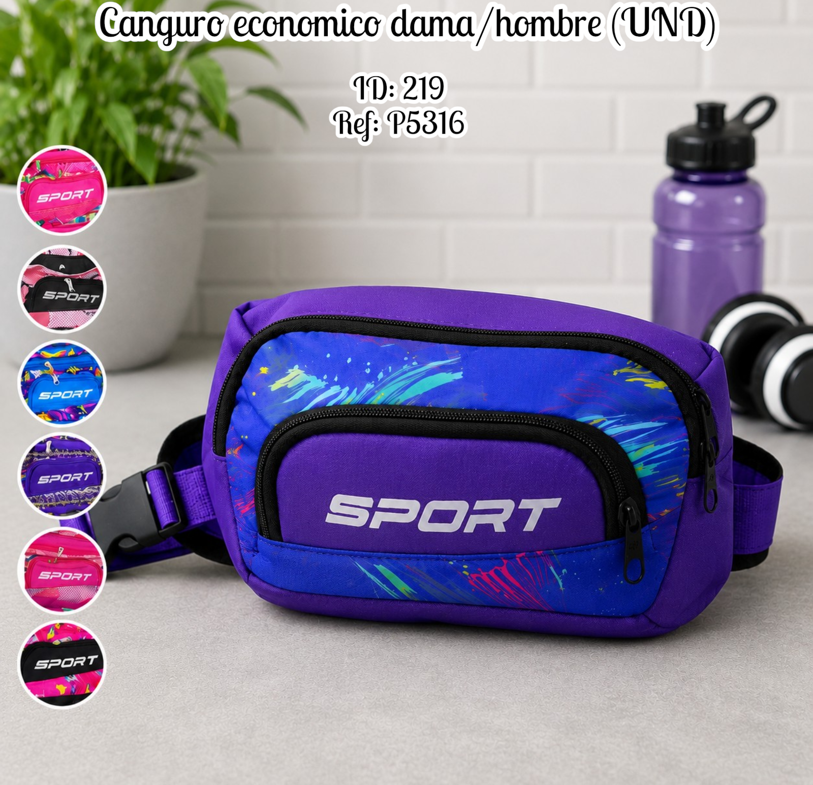 Canguro economico dama/hombre (UND)