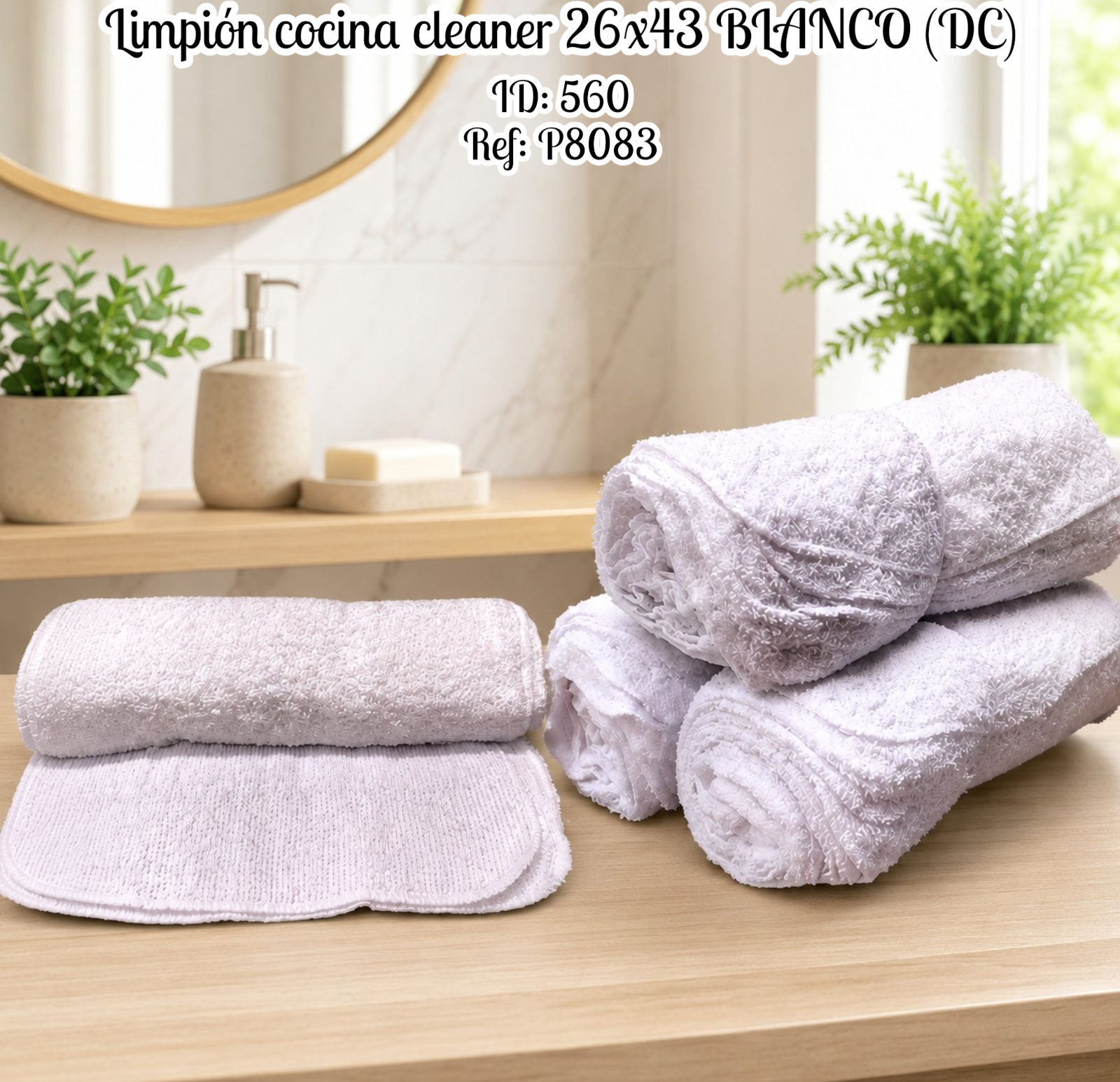 Limpión cocina cleaner 26x43 BLANCO (DC)
