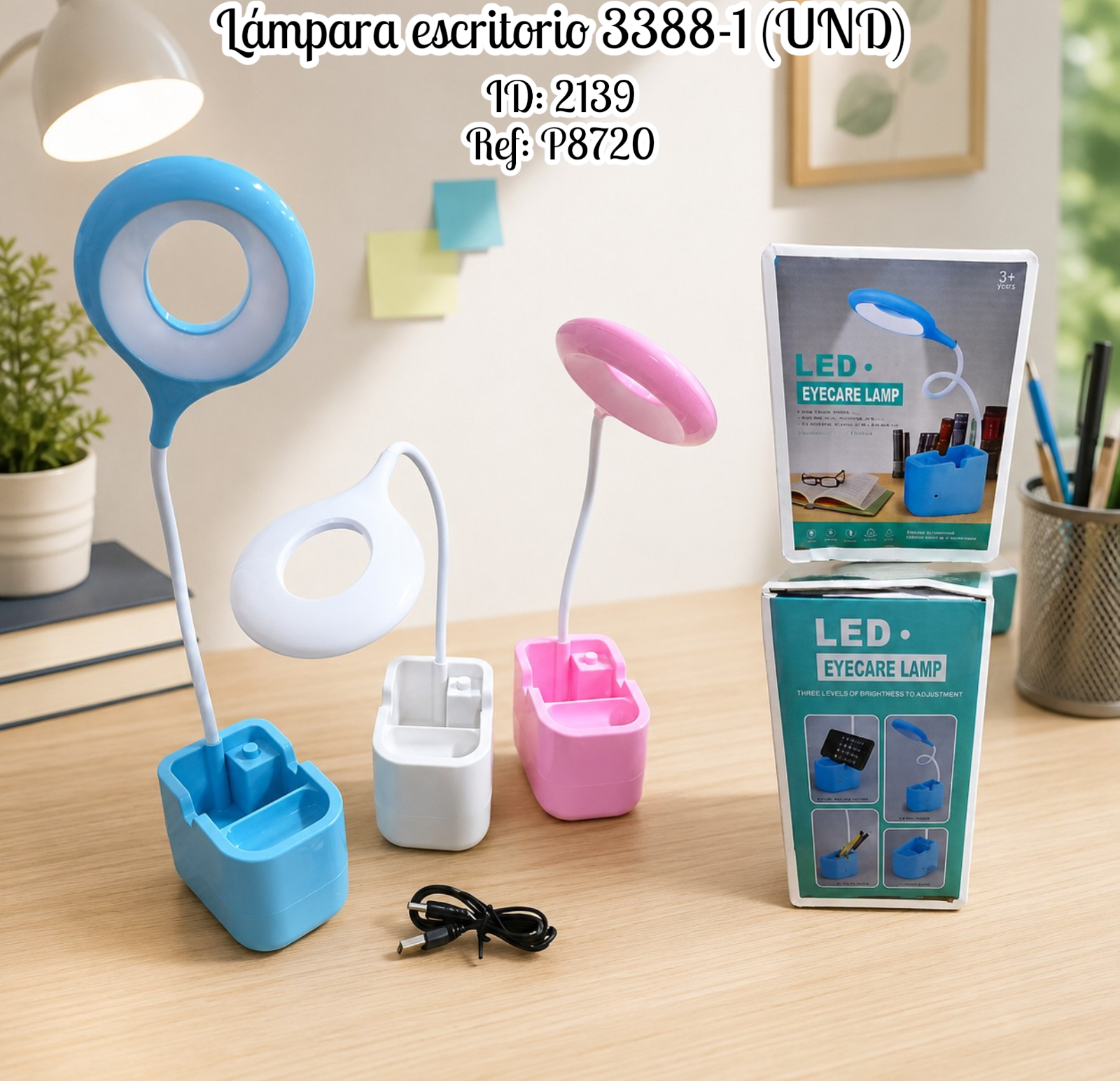 Lámpara escritorio 3388-1 (UND)