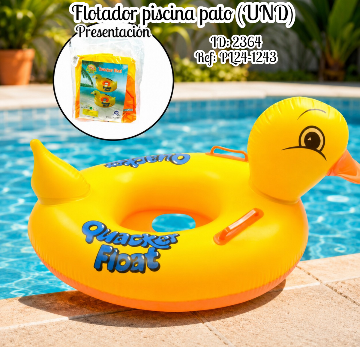Flotador piscina pato (UND)