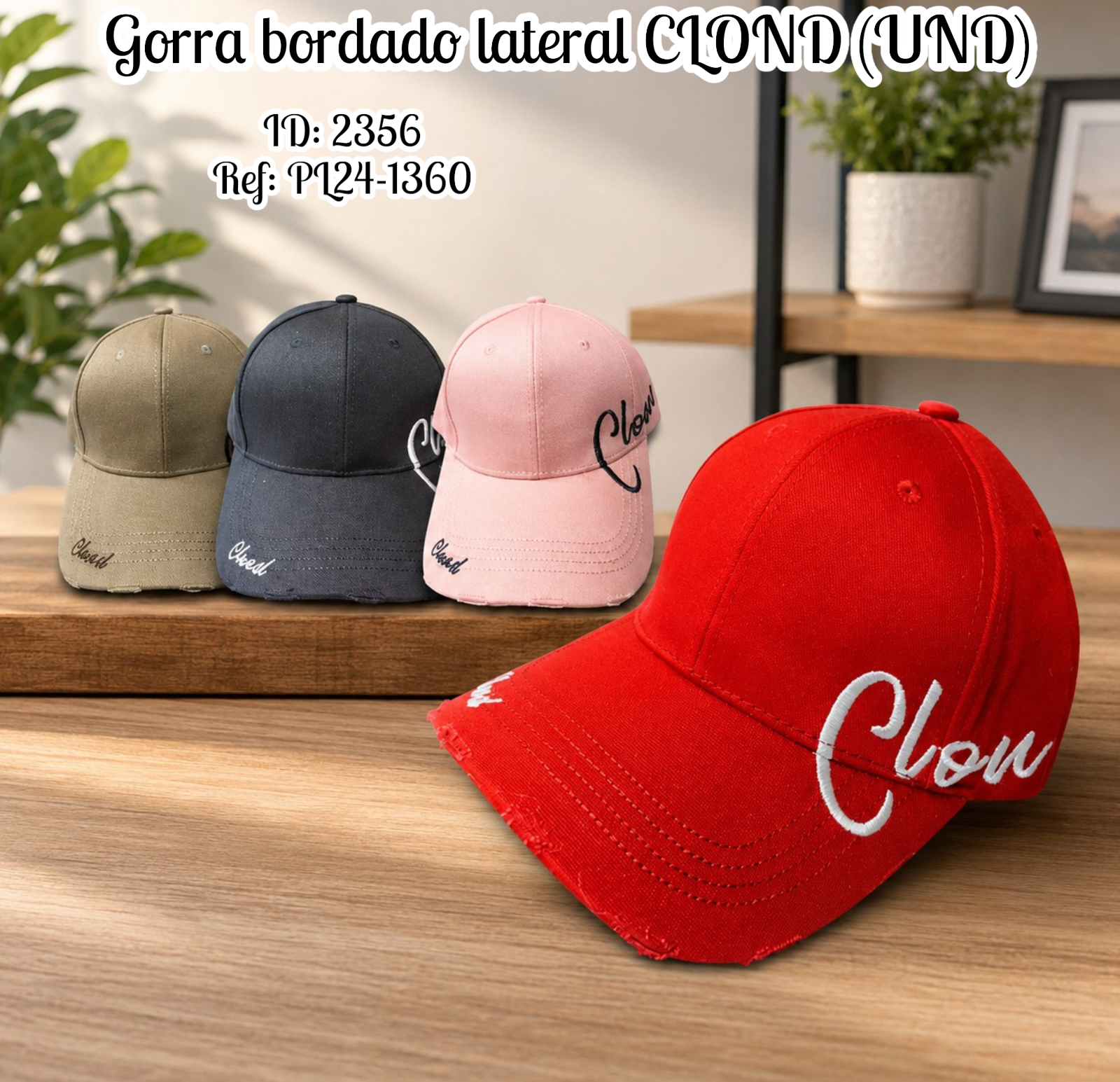 Gorra bordado lateral CLOND (UND)
