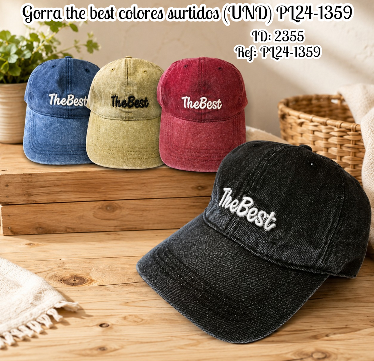 Gorra the best colores surtidos (UND)