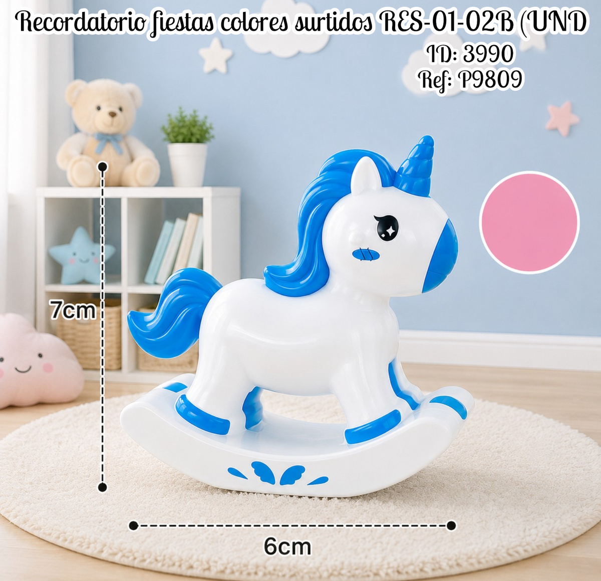 Recordatorio fiestas colores surtidos RES-01-02B (UND)