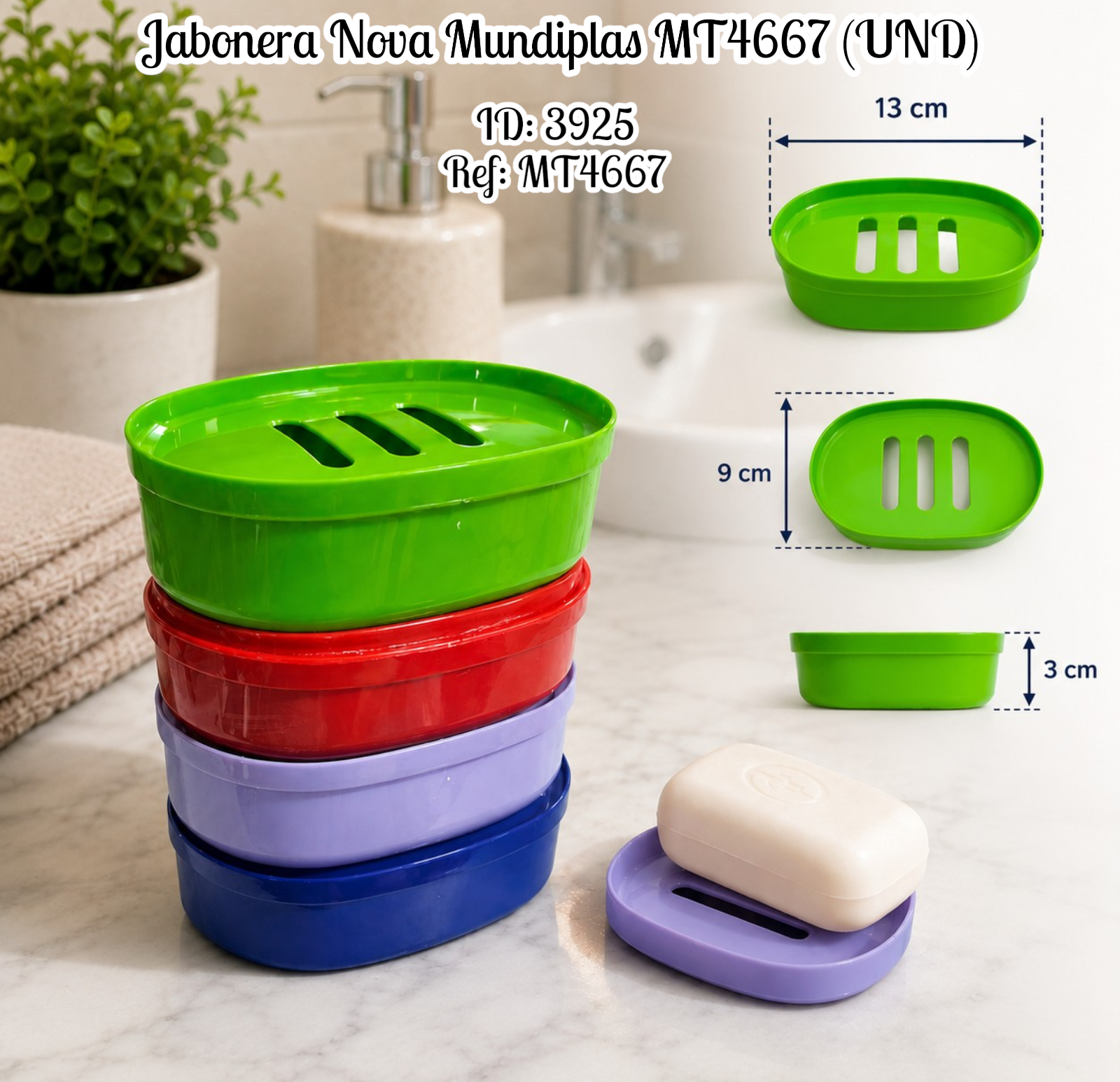 Jabonera Nova Mundiplas MT4667 (UND)