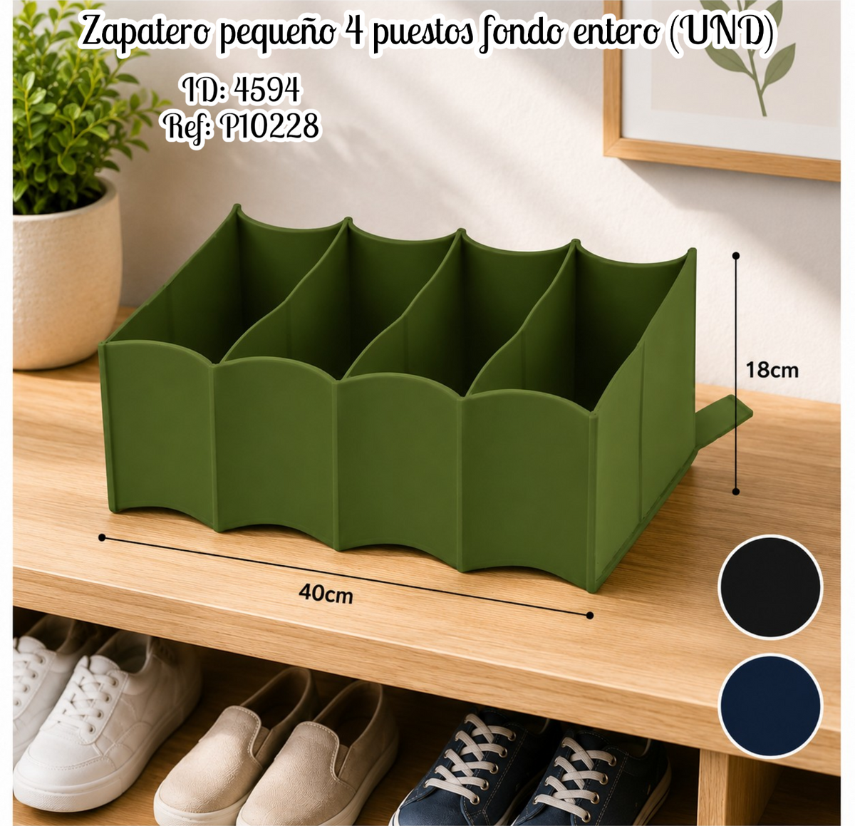 Zapatero pequeño fondo entero (UND)