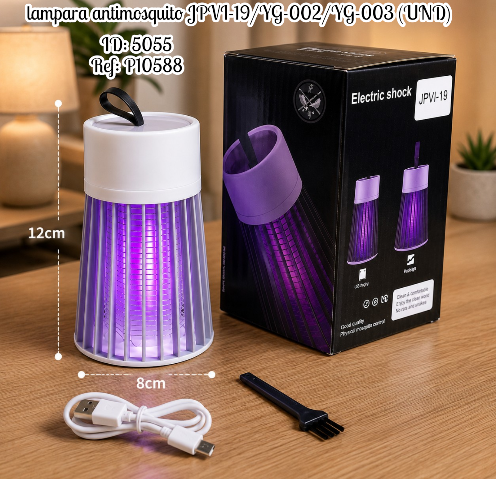 lampara antimosquito JPVI-19/YG-002/YG-003 (UND)