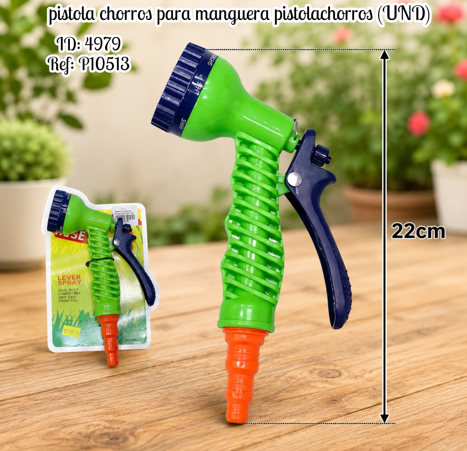 pistola chorros para manguera pistolachorros (UND)