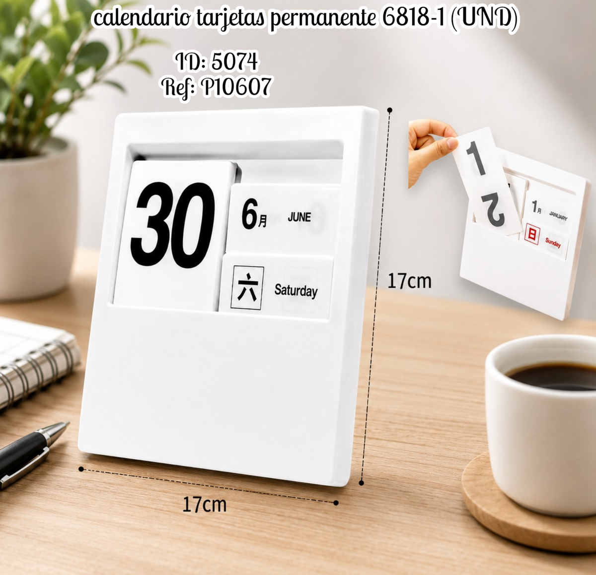 calendario tarjetas permanente 6818-1 (UND)