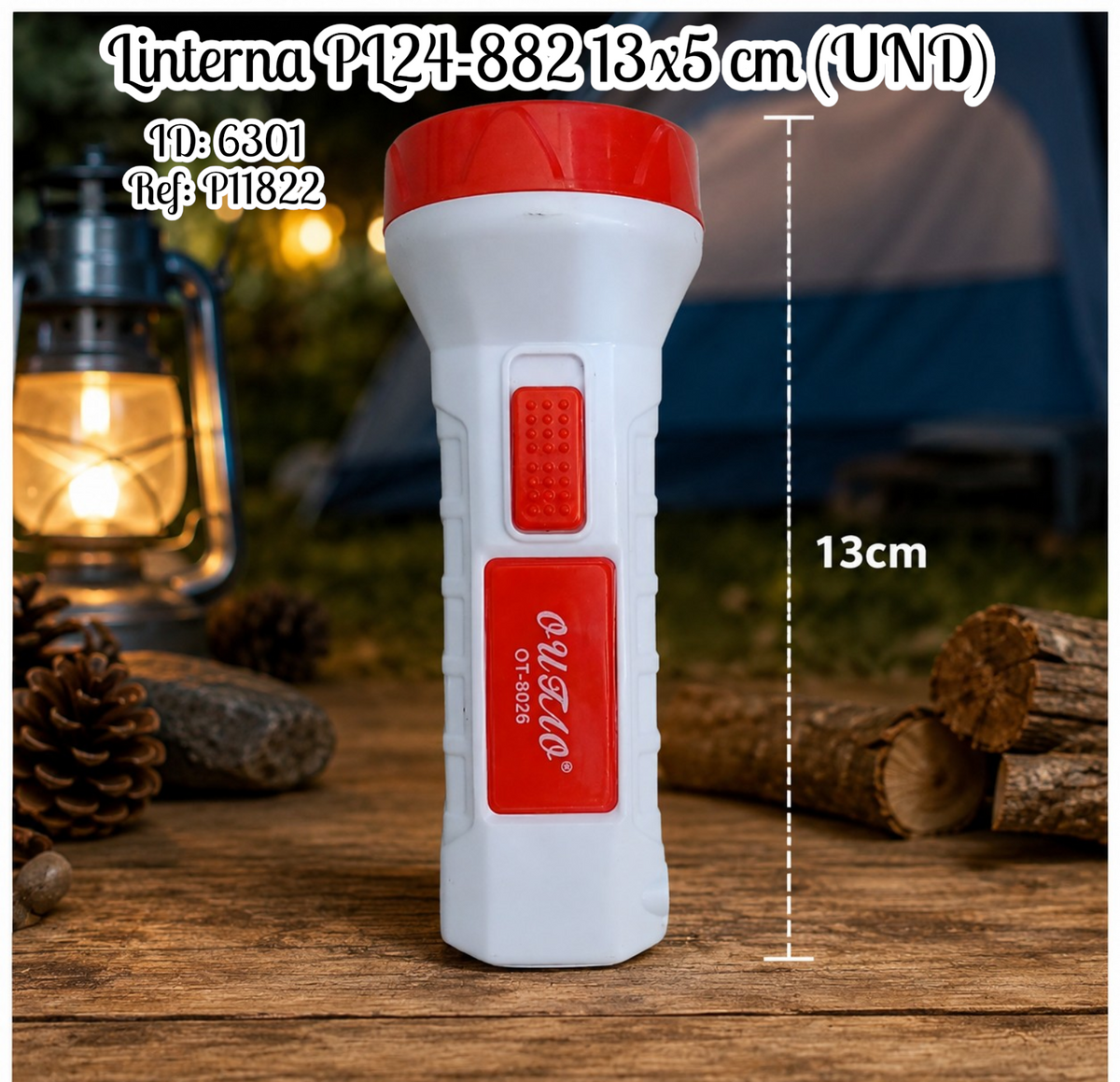 Linterna PL24-882 13x5 cm (UND)