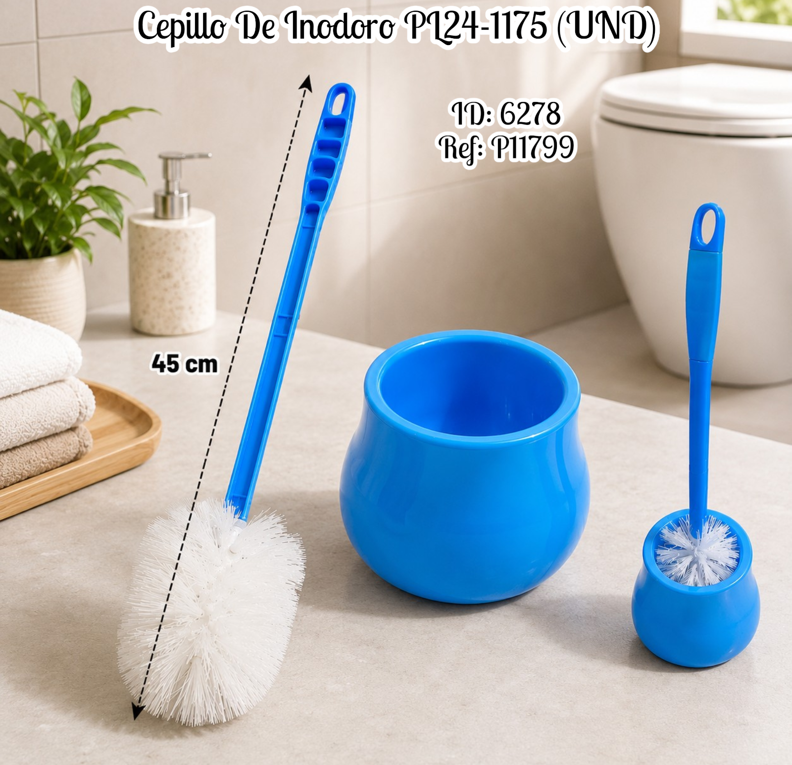 Cepillo De Inodoro PL24-1175 (UND)