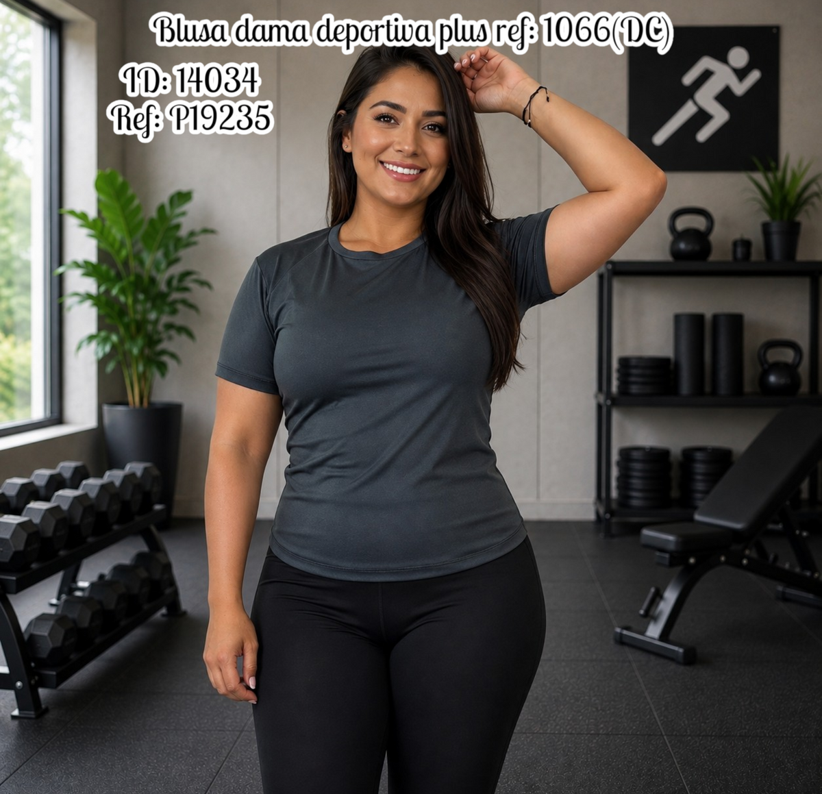 Blusa dama deportiva plus ref: 1066(DC)