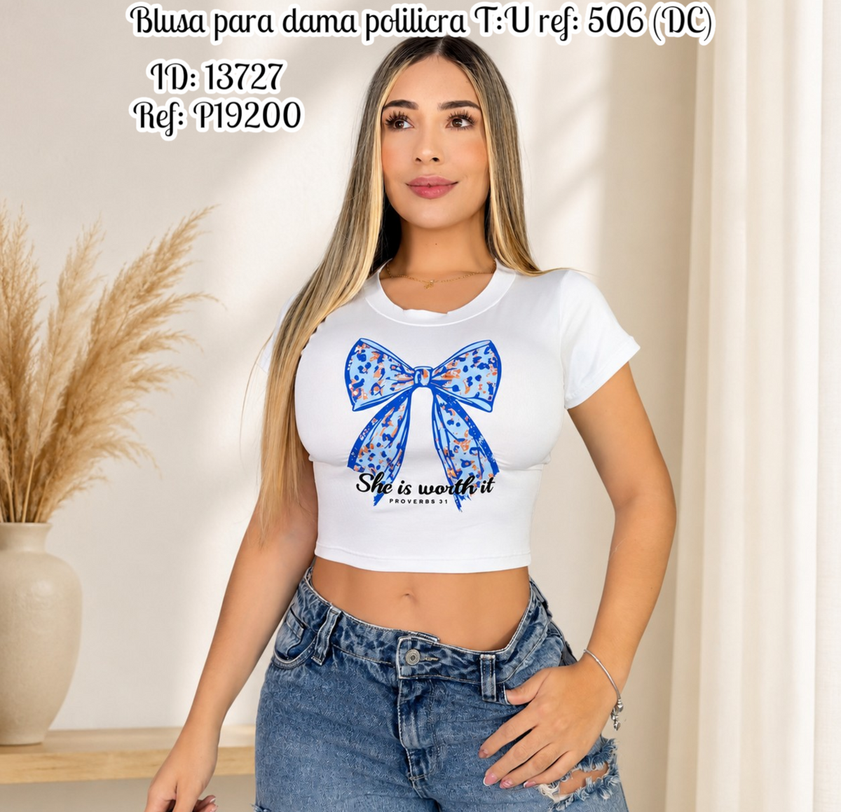 Blusa para dama polilicra ref: 506 (DC)