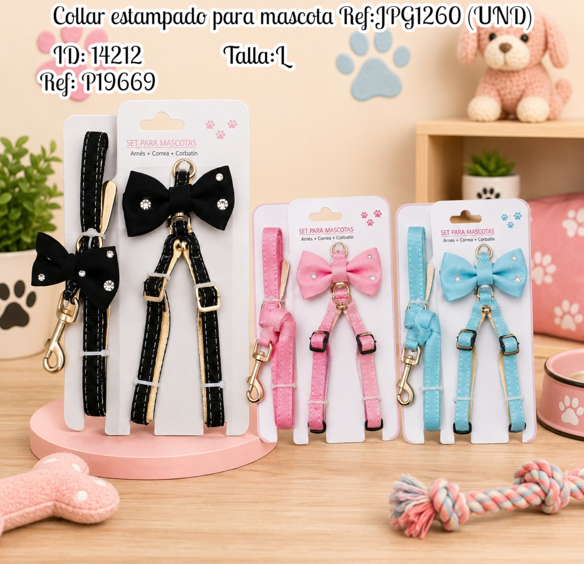 Collar estampado para mascota Ref:JPG1260 (UND)