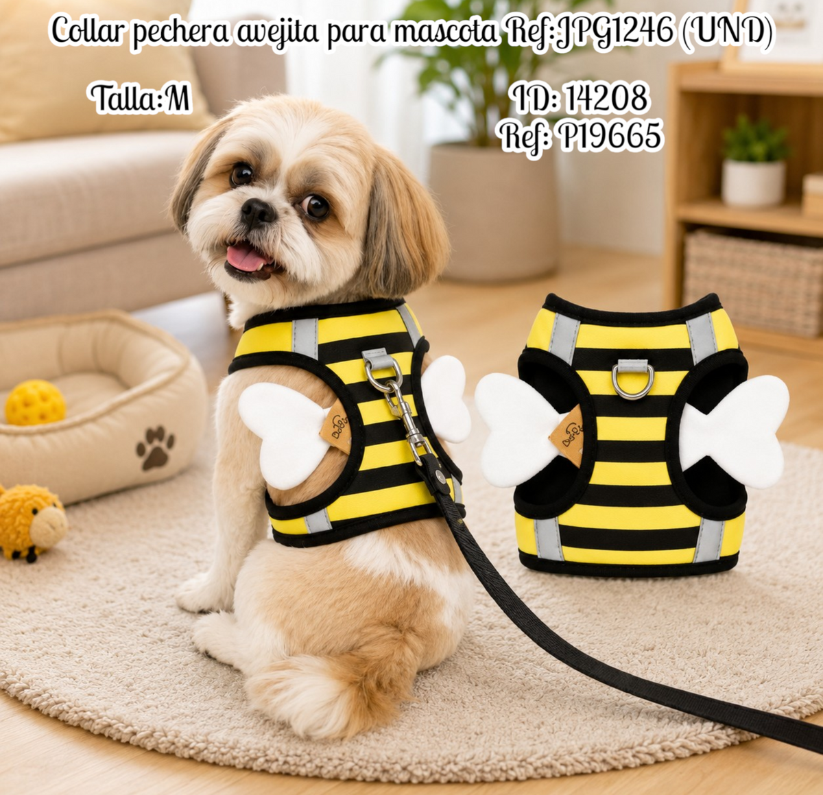 Collar pechera avejita para mascota Ref:JPG1246 (UND)