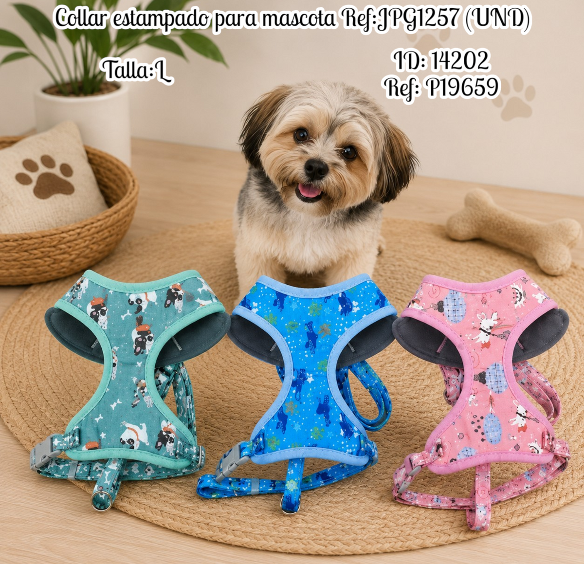 Collar estampado para mascota Ref:JPG1257 (UND)