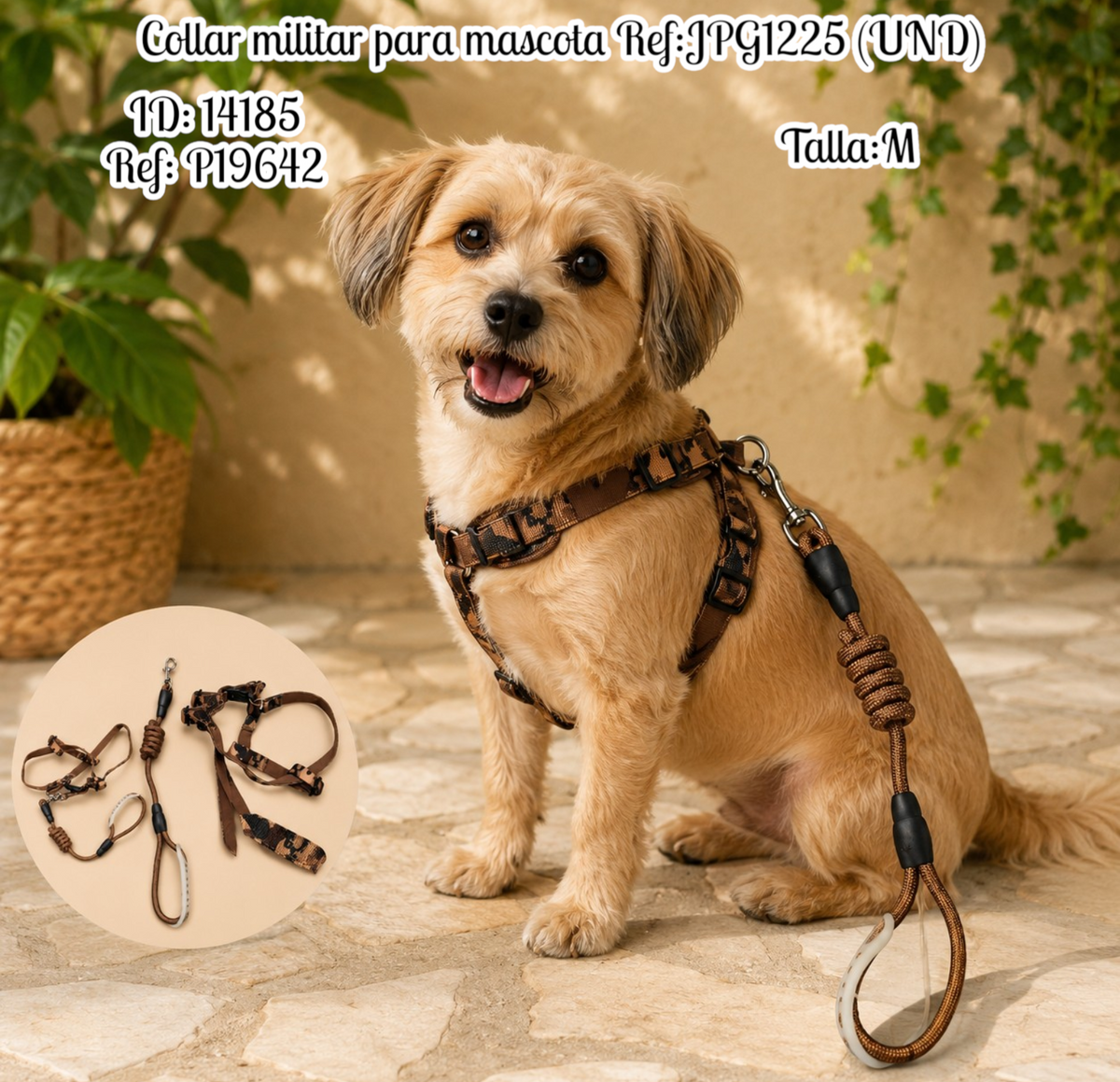 Collar militar para mascota Ref:JPG1225 (UND)