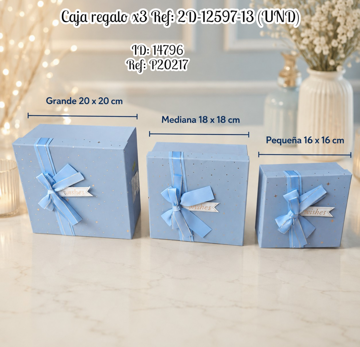 Caja regalo x3 Ref: 2D-12597-13 (UND)