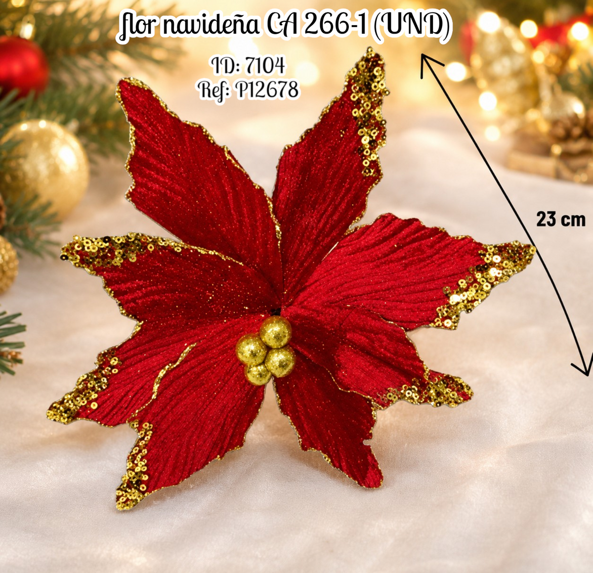 flor navideña CA 266-1 (UND)