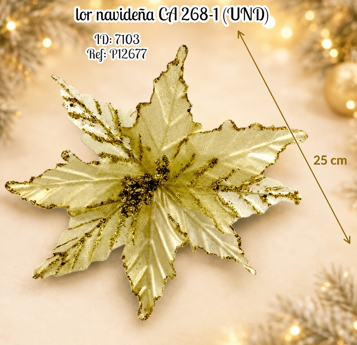 flor navideña CA 268-1 (UND)