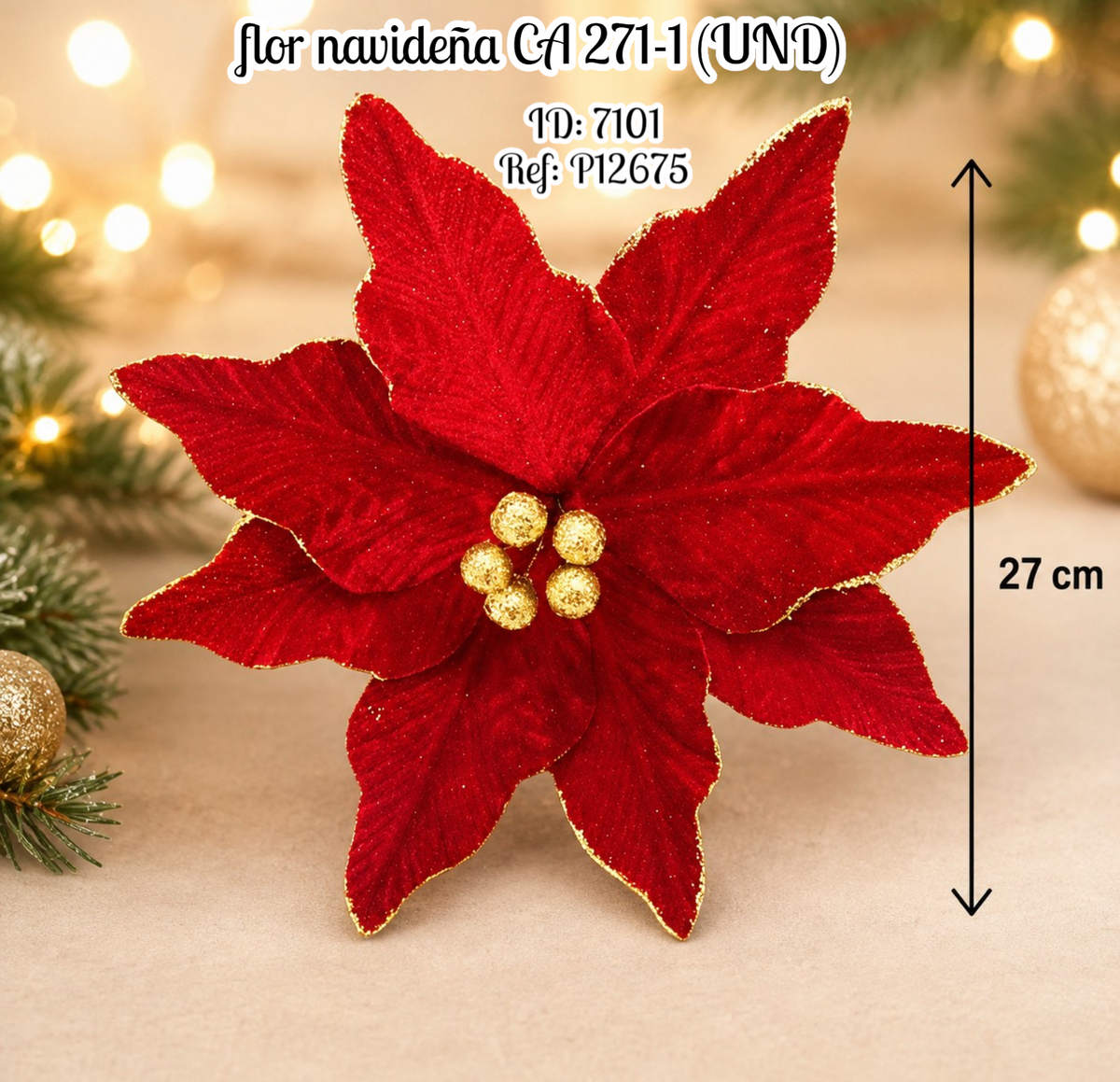 flor navideña CA 271-1 (UND)