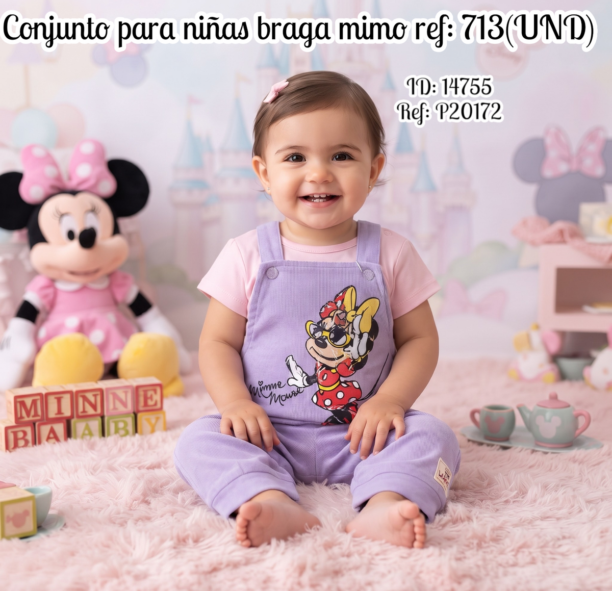 Conjunto para niñas braga mimo ref: 713(UND)