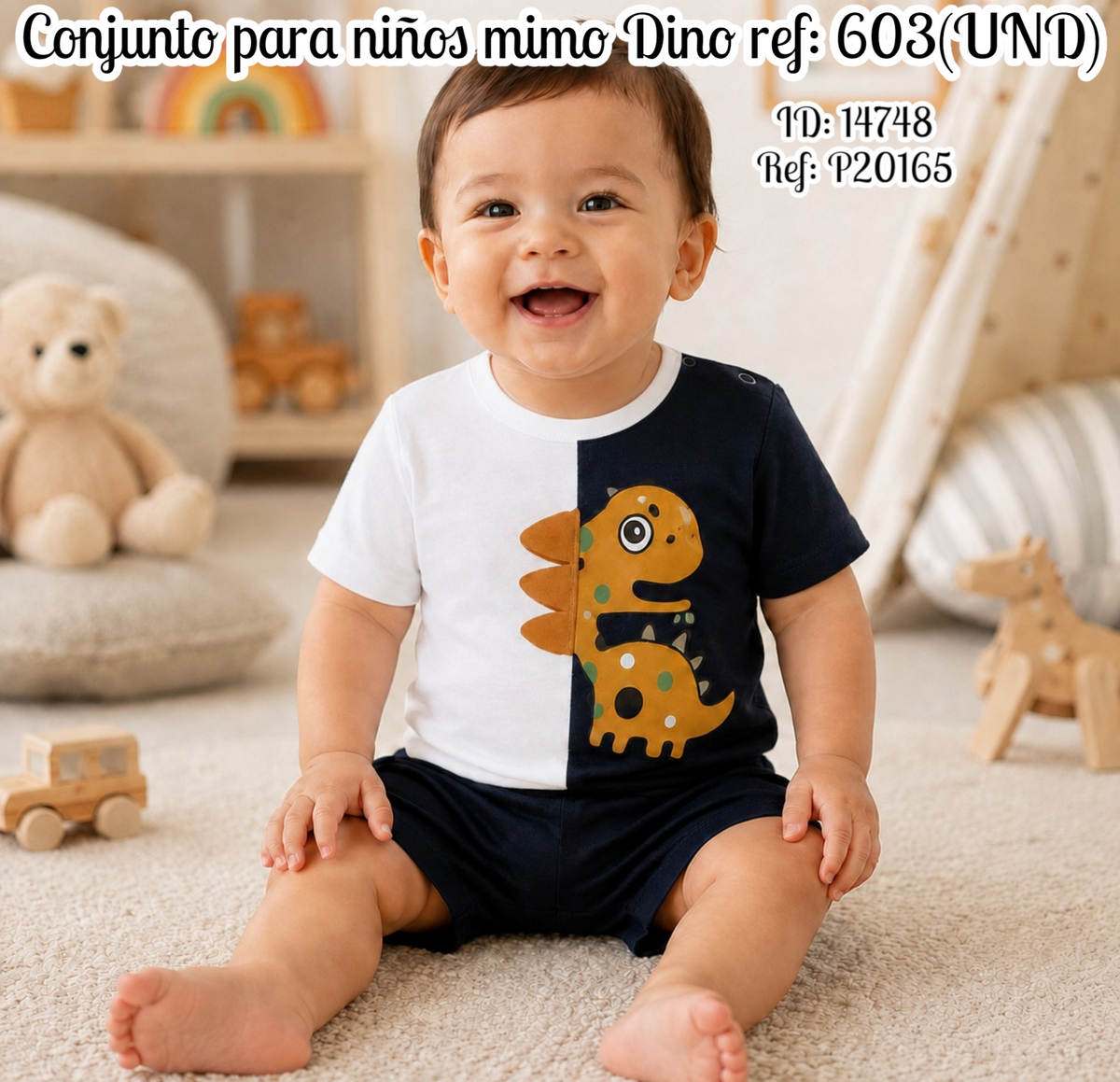 Conjunto para niños mimo Dino ref: 603(UND)