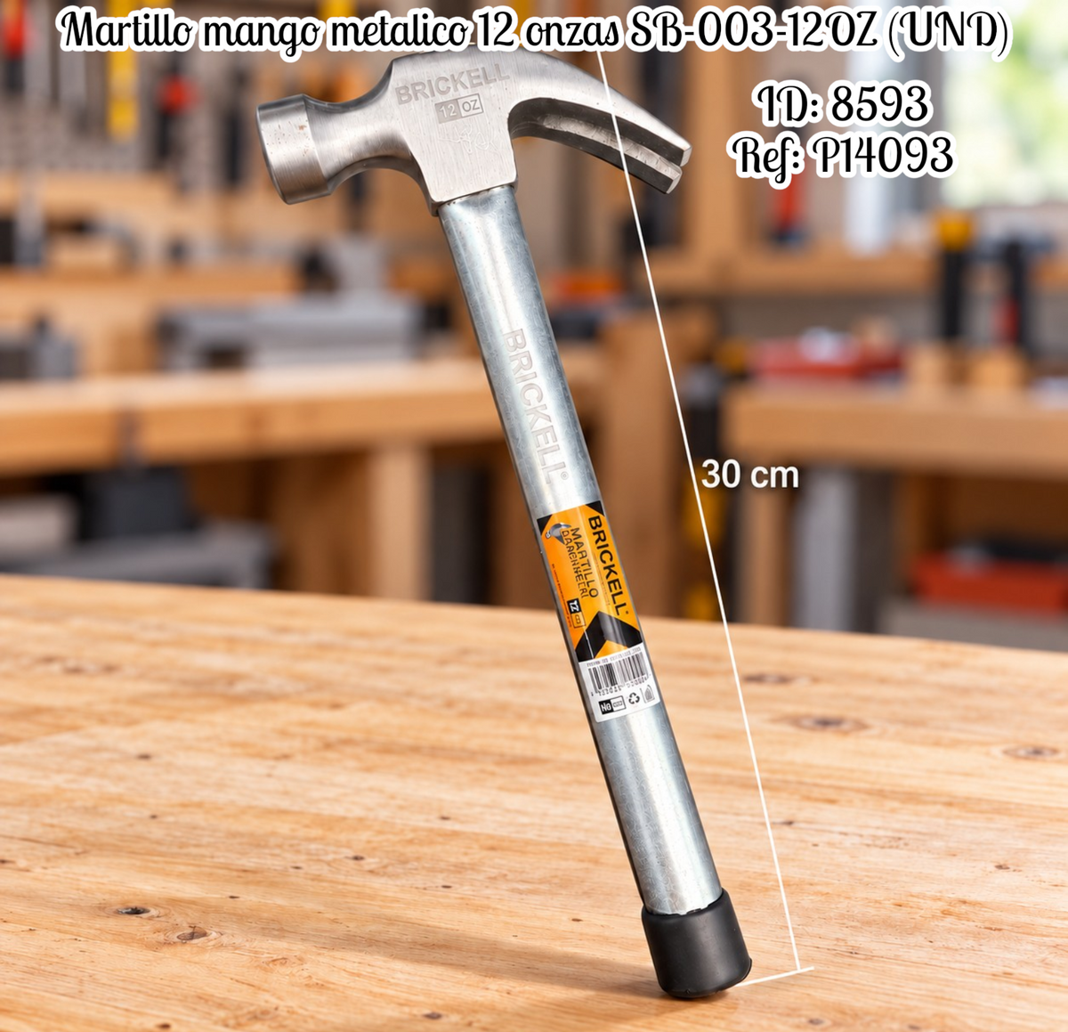 Martillo mango metalico 12 onzas al por mayor – Ref. SB-003-12OZ