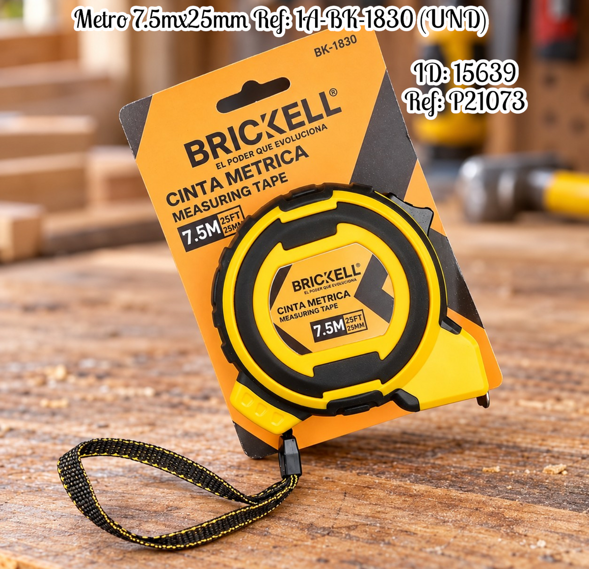 Metro 7.5mx25mm al por mayor – Ref. 1A-BK-1830