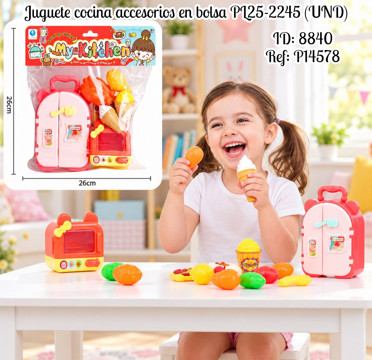 Juguete cocina accesorios en bolsa PL25-2245 (UND)