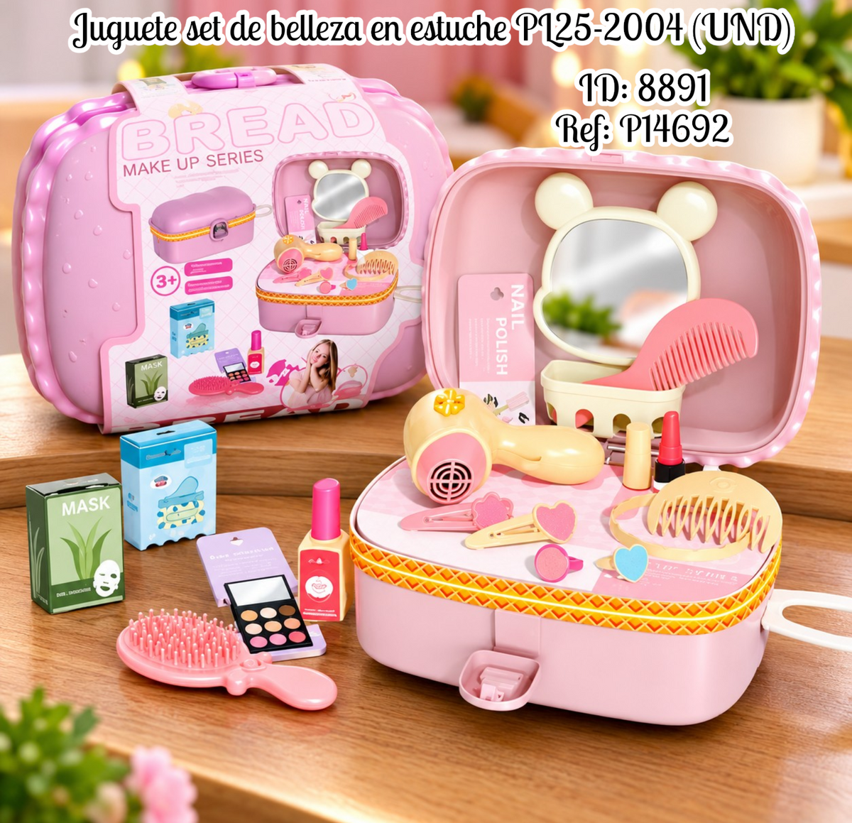 Juguete set de belleza en estuche PL25-2004 (UND)