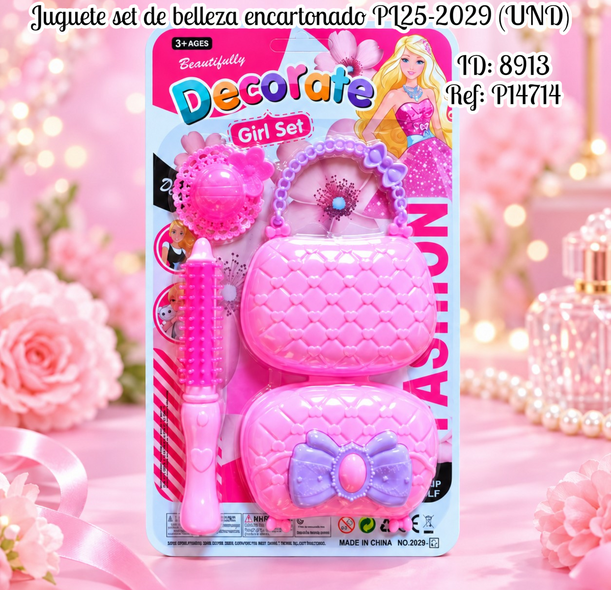 Juguete set de belleza encartonado PL25-2029 (UND)