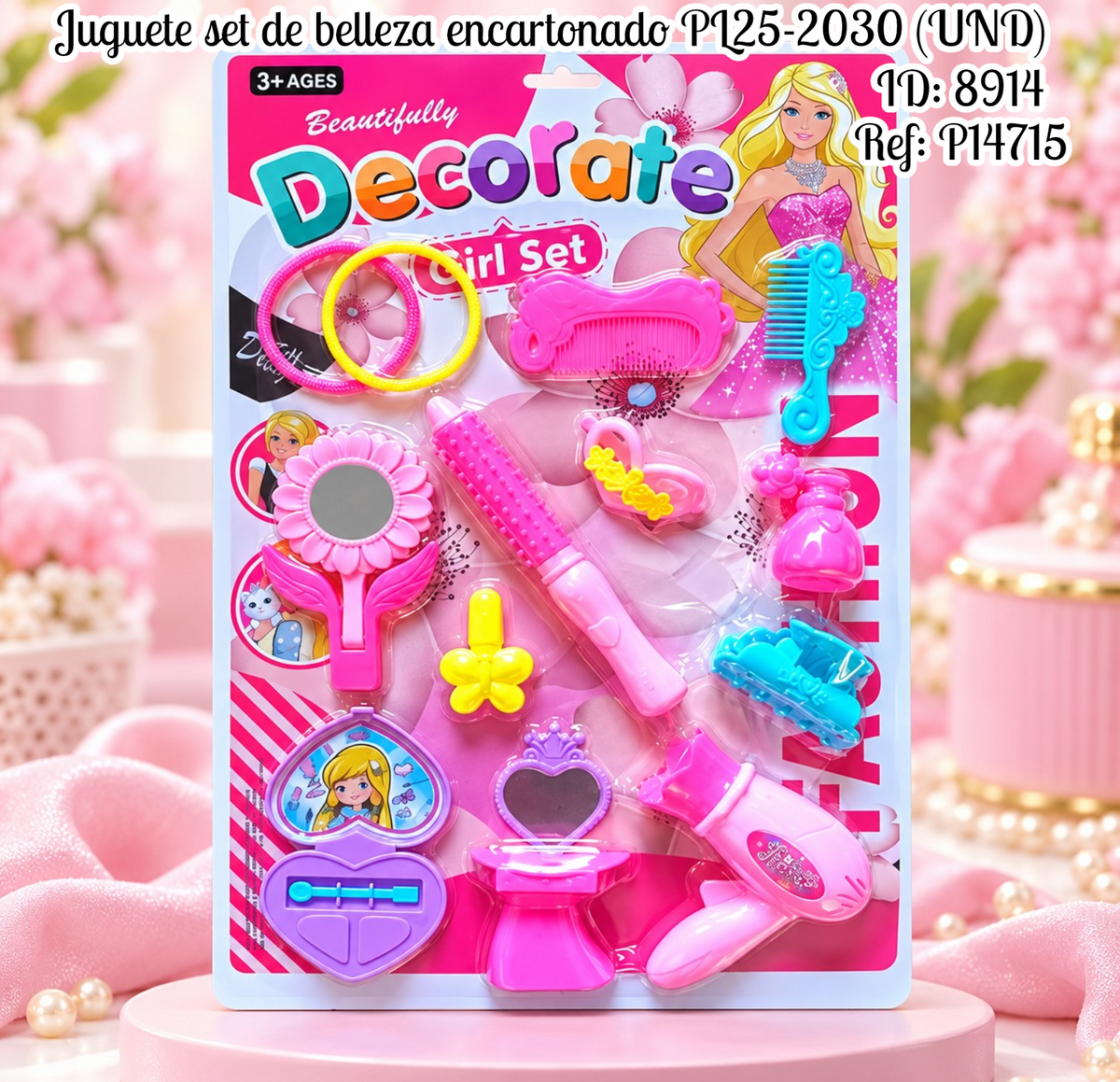 Juguete set de belleza encartonado PL25-2030 (UND)